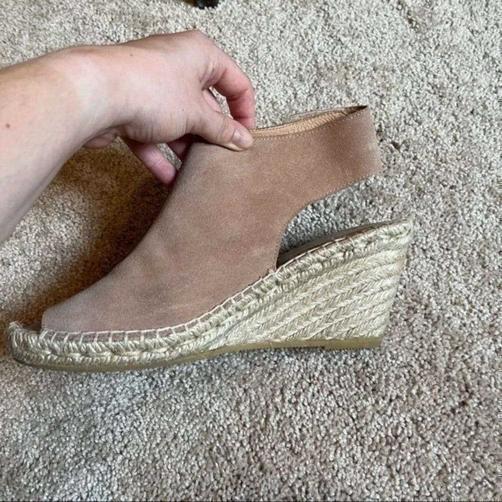 Maypol Handmade in Spain Suede Espadrille Wedge Sandals Anthropologie Boho